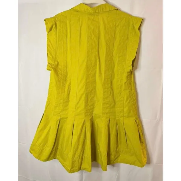Free People Naomi Mini Dress or Tunic Women's Small in Chartreuse Olive - Image 3
