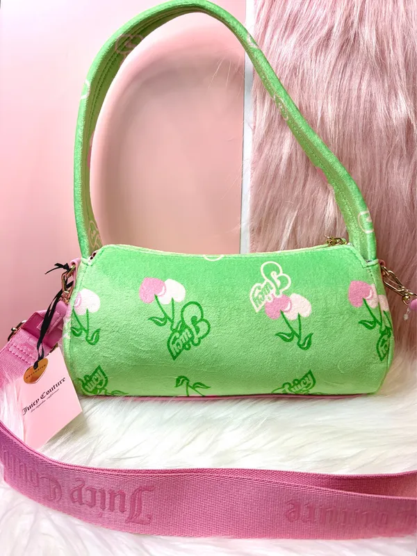 New Juicy Couture Retro Juicy Cherry Shoulder Bag with Accessories - Image 4