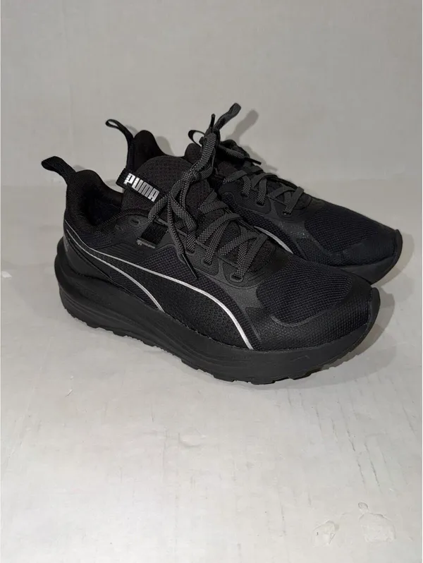 Size 7 US Wmns PUMA Flare Pro Trail Running Black Sneakers Athletic Shoes - Image 4