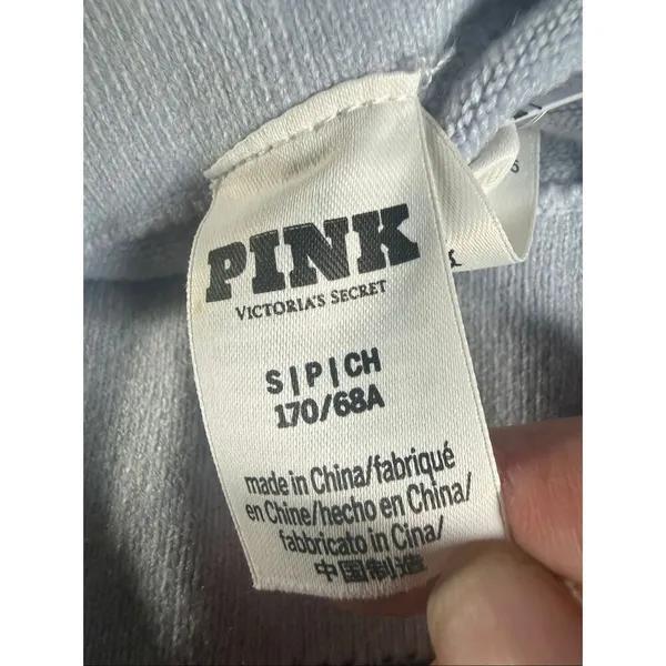 Pink Victoria Secret fleece Pants Gray/Green Sz S NWT - Image 3