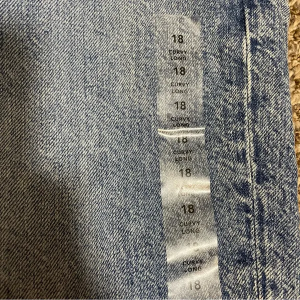 American Eagle Curvy Mom Jeans NWOT Distressed high rise long length - Image 9