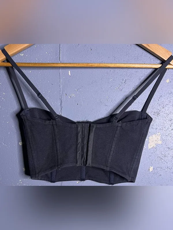 SKIMS Outdoor Bustier in Color: Ash Gray. Size XSMALL - Image 3