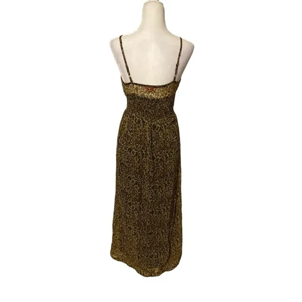 90’s vintage cheetah print maxi dress - Image 3