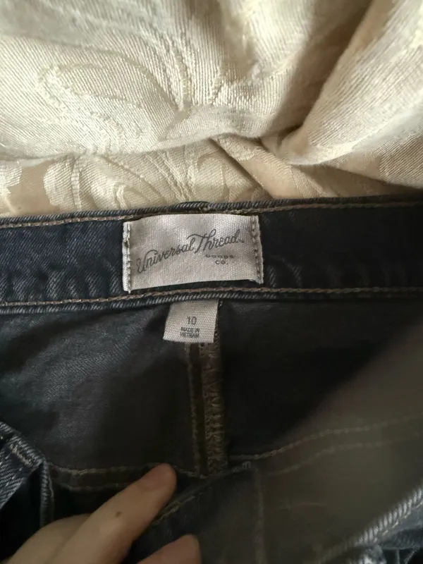 black denim skirt Size 10 - Image 4