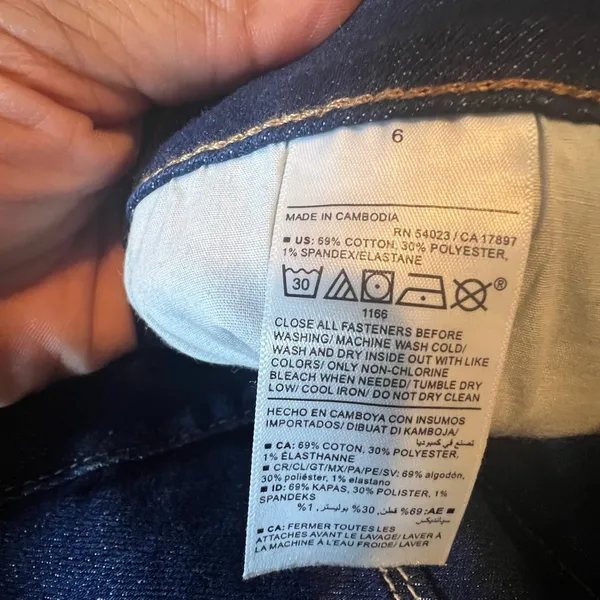 Old‎ Navy Womens High Rise Wow Flare Jeans Dark Wash Indigo Blue Size 6 Denim - Image 3
