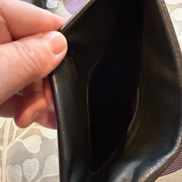 Vintage NWOT black leather knee-high women’s boots stiletto heel pointed toe - Image 5