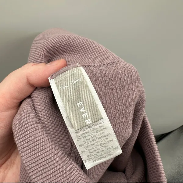 Everlane NWT Seamless High Rise Ribbed Bike Short Women's Sz XS/S Dusty Lavender - Image 7
