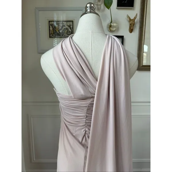City Studio Nude Strapless Formal Gown Scarf Train XXS 1 - Image 6