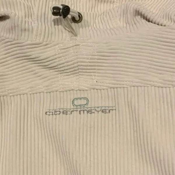 ​Obermeyer Cloud 9 Cream Corduroy Ski Jacket Womens‎ 6 Asymmetrical Moto Y2K Vtg - Image 5