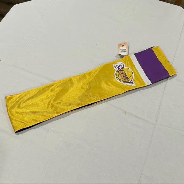 Los Angeles LA Lakers NBA Basketball ProFanity Jersey Pocket Scarf Women’s Gold - Image 6