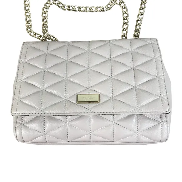 KATE SPADE Cow Leather Emery Court Eliza Shoulder Crossbody Chain Quilted Bag - Image 3