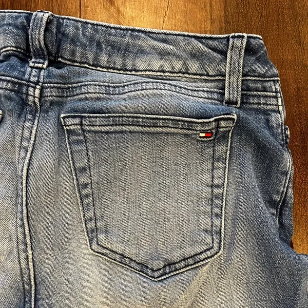 Tommy Hilfiger Jeans Women Blue Denim Wide Leg Cropped Jeans Size 0 - Image 7