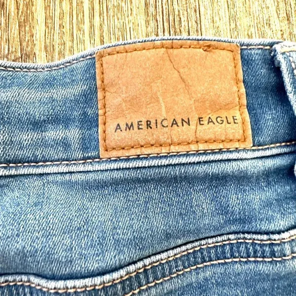 American Eagle hi rise denim next level shorts - Image 6