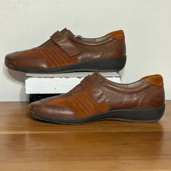 Naturalizer Blair Brown Leather Suede N5 Comfort Loafers Walking Shoes 8.5W - Image 2