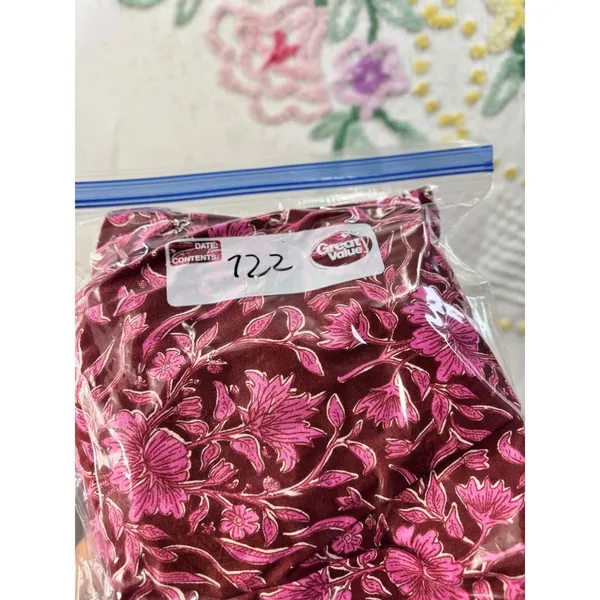 Universal Thread Womens Floral Pintuck Balloon Sleeve Mini Dress Burgundy XS‎ - Image 10