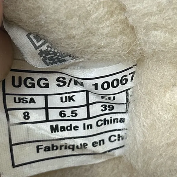 UGG Classic Short Sparkles Port Sheepskin Boots Women Size 8 - Image 12