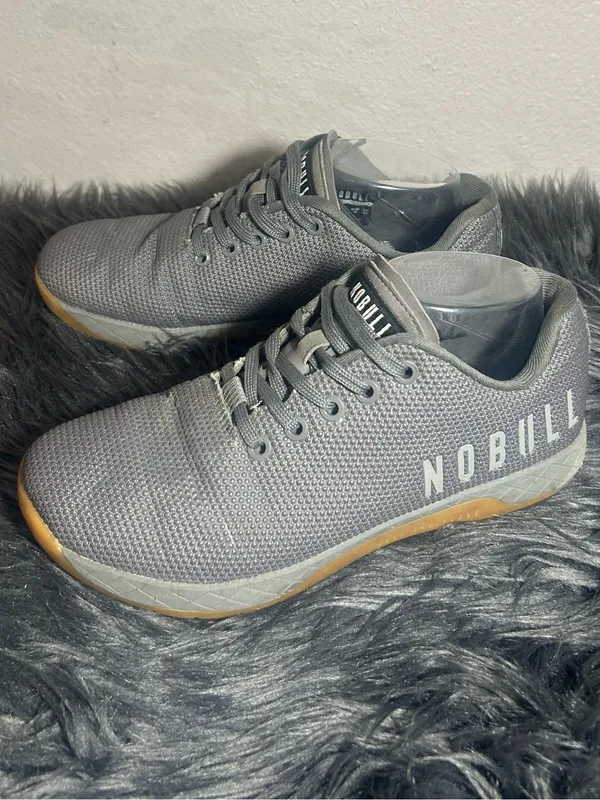 NOBULL Trainer Grey with Gum Outsole Sneakers Size 8 Women’s Men’s 6.5 - Image 2