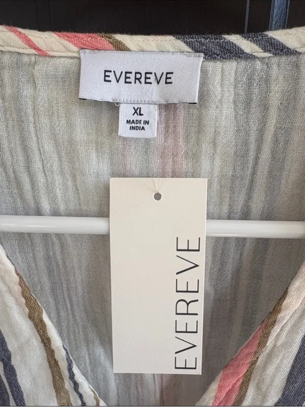 NWT EVEREVE Calla Gauze Flutter Sleeve Top Size XL - Image 4