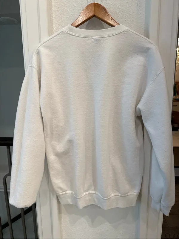 Gildan In My Mom Era Embroidered Sweatshirt Cream Medium - Image 5