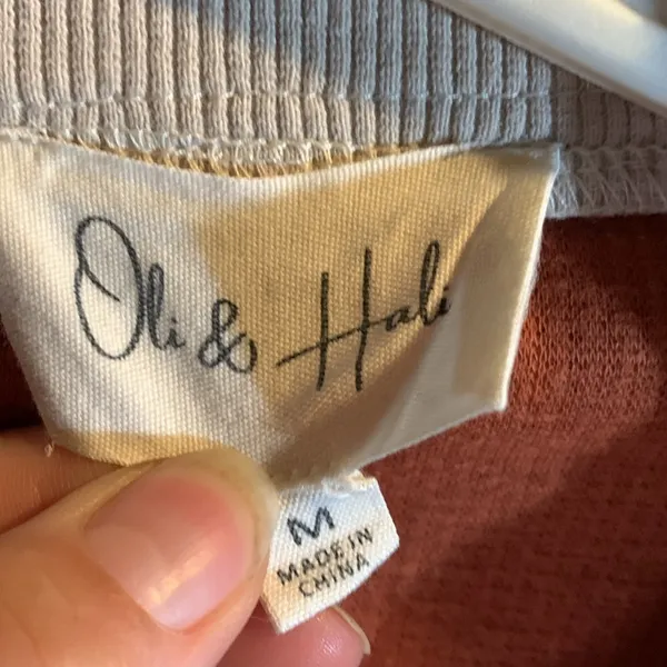 Oli & Hali Oversized Full Zip Jacket Size M Orange Size M - Image 4