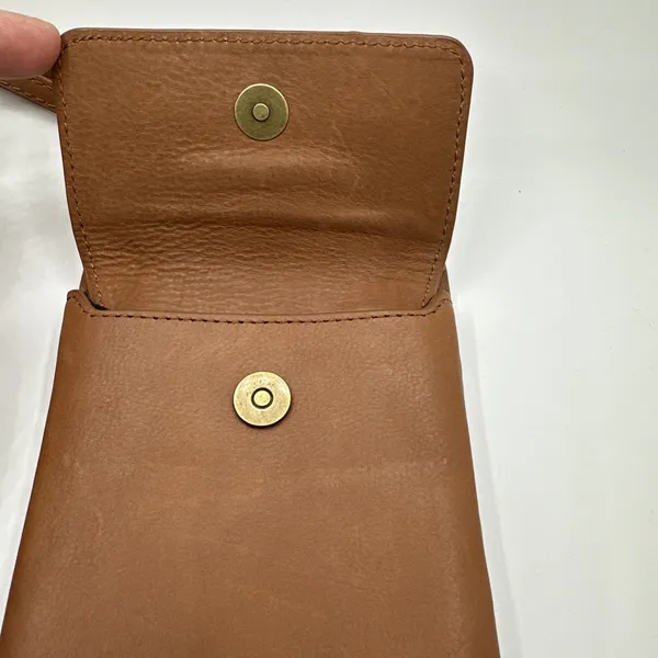 The Sak Collective Leather Smartphone Crossbody Wallet Bag Tobacco Brown Mandala - Image 2