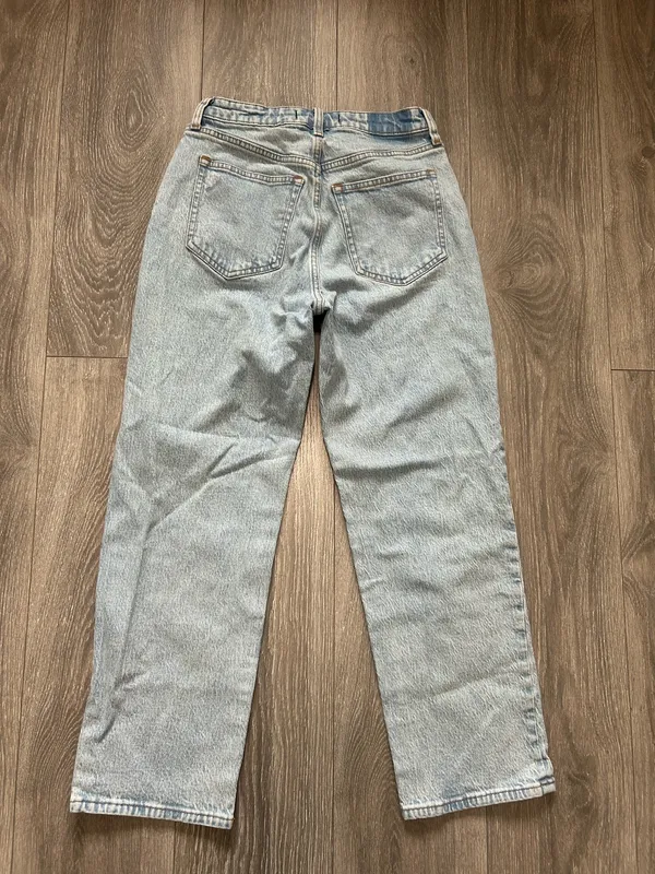 Abercrombie & Fitch Curve Love Vintage Straight High Rise Jeans Size 2 Short - Image 4