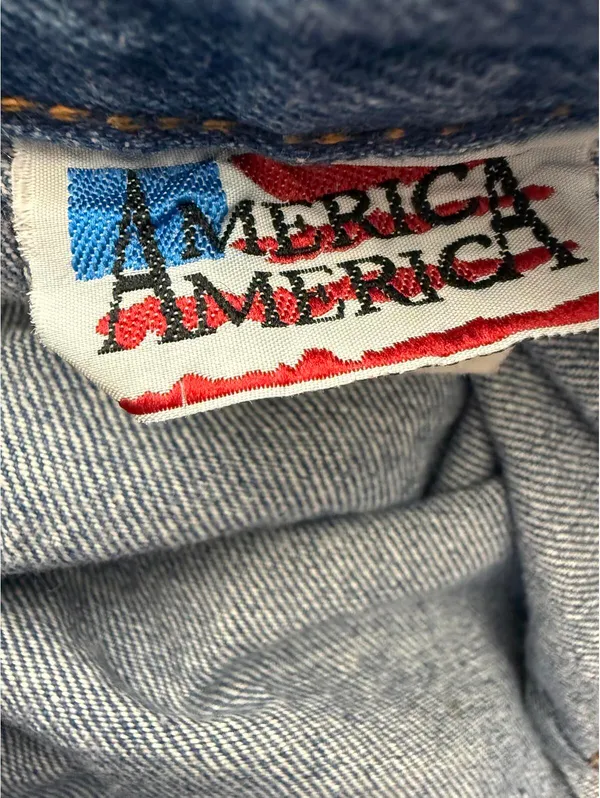 Vintage 90s America America Women's Small Denim Midi Skirt High Waist Skirt - Image 2