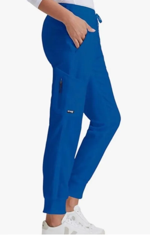 Royal Blue BARCO Grey's Anatomy Jogger Scrub Pants - Image 4