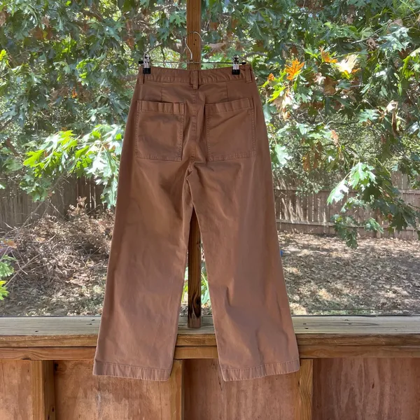 Gap Women's High Stride Wide-Leg Ankle Khakis Perfect Brown Size 0P - Image 2