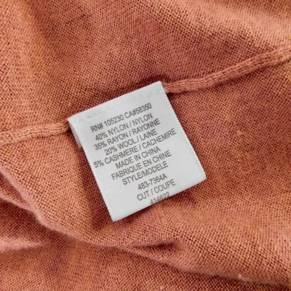 JOIE‎ Wesley Cowl Neck Slouchy Sweater Heather Pale Clay Pullover Knit Medium - Image 9
