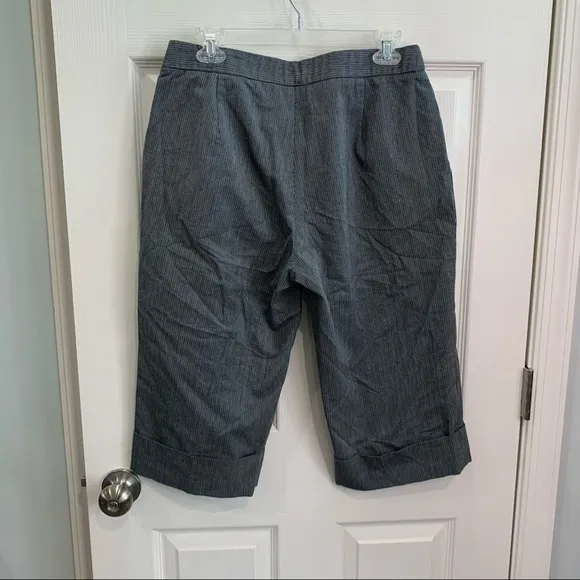 Kim Rogers long‎ shorts crop capris black & white - Image 5