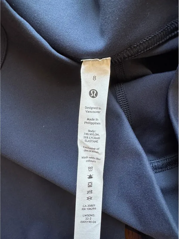 Lululemon Instill High Rise 28” True Navy Size 8 NWT - Image 6
