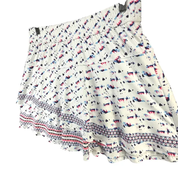 Lucky In Love Ruffled Tiered Tennis Skort Womens S White‎ Abstract Sporty Chic - Image 4