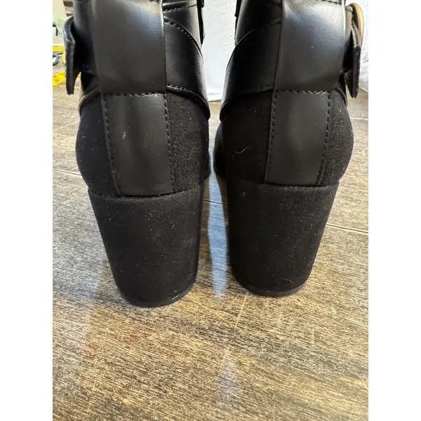 Vionic Tenley Black Ankle Boots Soze 5 Mid Shaft Water Repellant New - Image 6