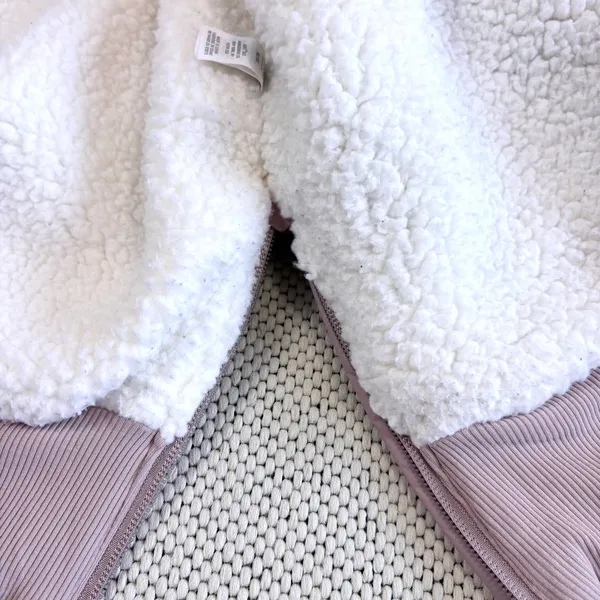 OFFLINE By Aerie Diamond Quilted Sherpa Lined Puffer Bomber Jacket XL - Image 15