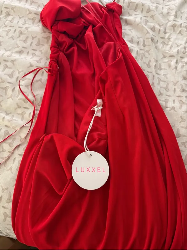 Red Maxi Dress Size M - Image 6