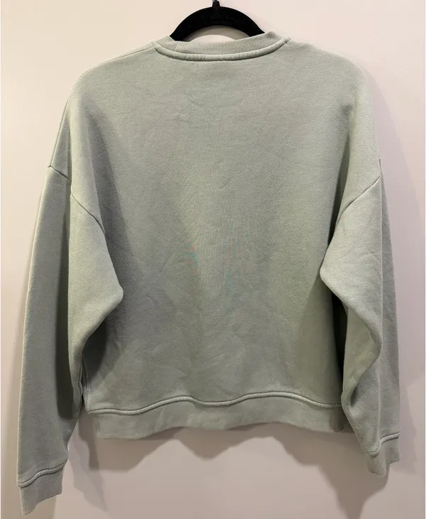 Cozy Earth Cityscape Crewneck Sweatshirt Light Green - Image 4