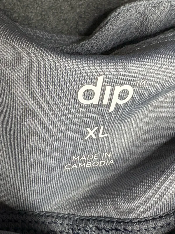 Dip Athletic Skort Navy Blue Geometric-Print with Gray Trim Size XL - Image 6