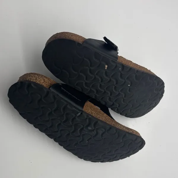 Birkenstock Gizeh Black Birko-Flor Thong Sandals Women 38 L7 M5 Made in Germany - Image 7