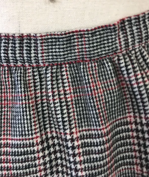 Vintage 80s Country Suburbans Wool Glen Plaid Check Midi Skirt Straight Lined 12 - Image 7