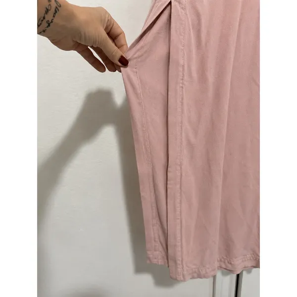 Splendid Collection Evian V-Neck Maxi Dress Dusty Rose Belted Pockets Small - Image 4