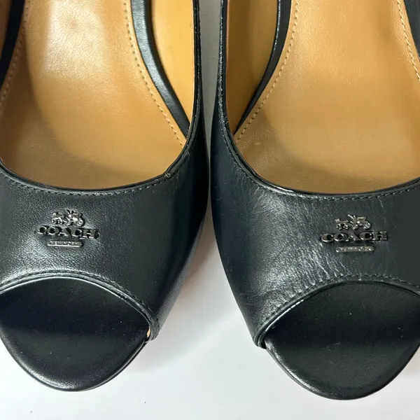 Coach Delilah Peep Toe Heel Size 8B. - Image 6