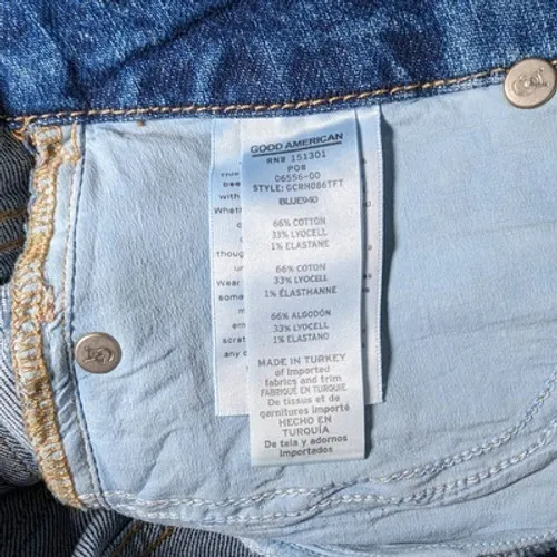 Good American Good Classic Raw Hem‎ Jeans 2/26 NWT - Image 10