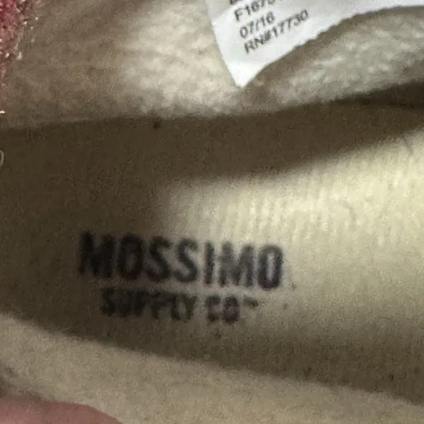 Mossimo Supply Co. Women's Lace Up Ankle Boots Brown Suede Knit Trim Size 8.5 - Image 8