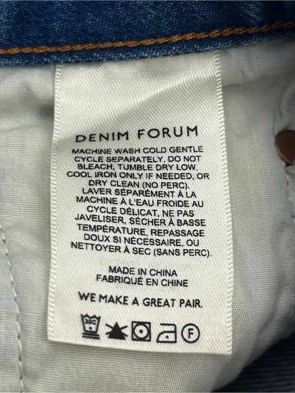 Denim Forum The Ex-Boyfriend High Rise Denim Cutoff Short Womens 25 Button-fly - Image 4