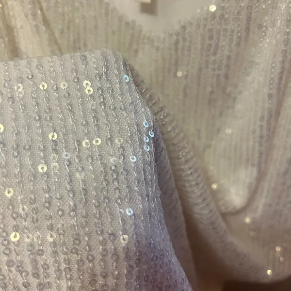 Pulse bright white Sequin Camisole size large - Image 8