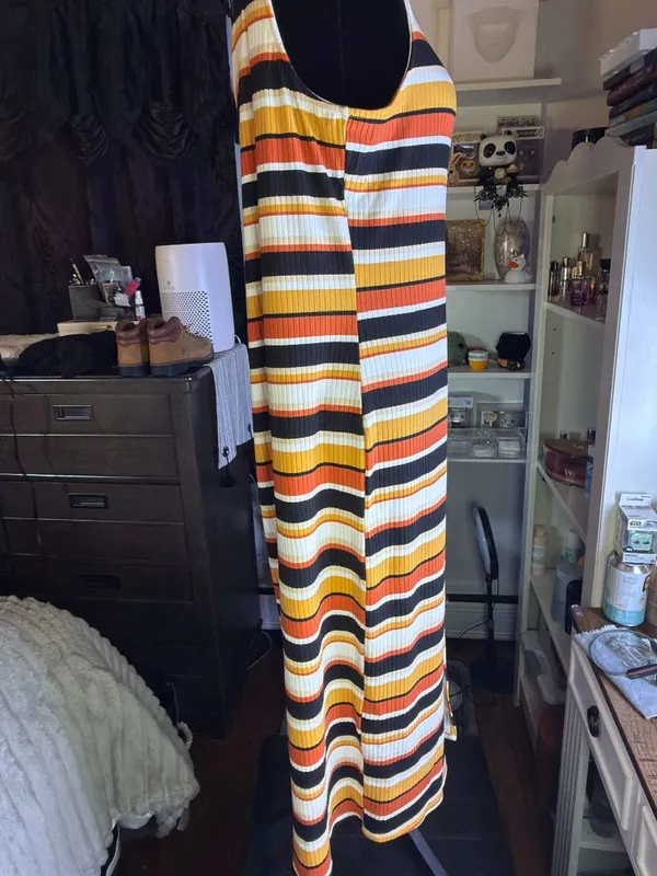 NO Boundaries Stipped Sleeveless Maxi Dress - Image 3