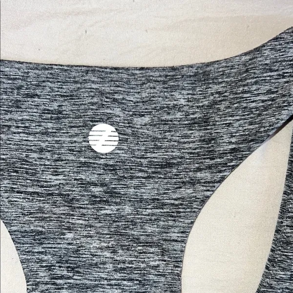 Z By Zella‎ Gray Seamless Sports Bra with Racerback Support - Image 5
