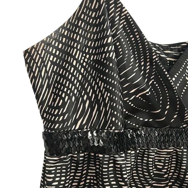 Express Women's‎ L Black Sequin Trim Tank Top Sleeveless Casual - Image 5