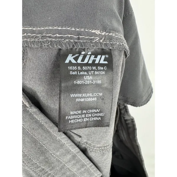 Kuhl Women's Gray Hiking Pants Size 12‎ Short Stretch Outdoor Utility - Image 7